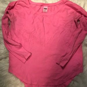 Oversized hot pink VS Henley!